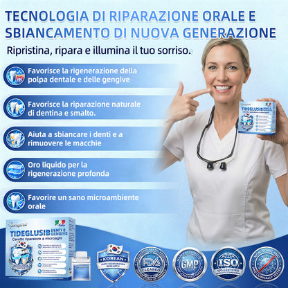 🦷 Dì Addio a Sensibilità e Fastidi! 🐠🐠GаrаgеLіnе® Tideglusib Strisce Orali – Riparazione Rapida per Denti e Gengive