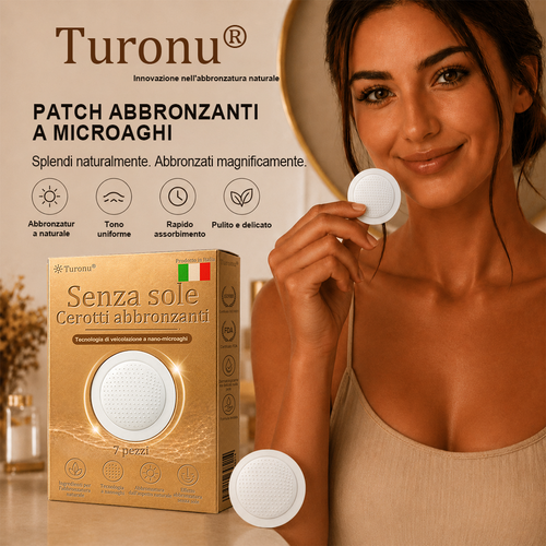👉𝐒𝐭𝐨𝐫𝐞 𝐔𝐟𝐟𝐢𝐜𝐢𝐚𝐥𝐞 | ☀️Turonu® Cerotto Autoabbronzante Transdermico⭐ — Risveglia il tuo naturale color bronzo mediterraneo