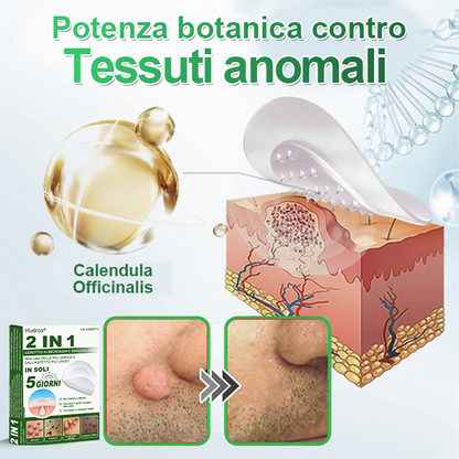 👉Hudros®🐒Cerotto 2 in 1 a Micro-aghi e Idrocolloide | Elimina Nevi in Rilievo, Acne, Verruche Piatte e Fibromi Cutanei | Migliora Rughe, Cicatrici e Imperfezioni | Cerotti Stella Invisibili per Brufoli su Viso e Corpo | 144 pz.🐑