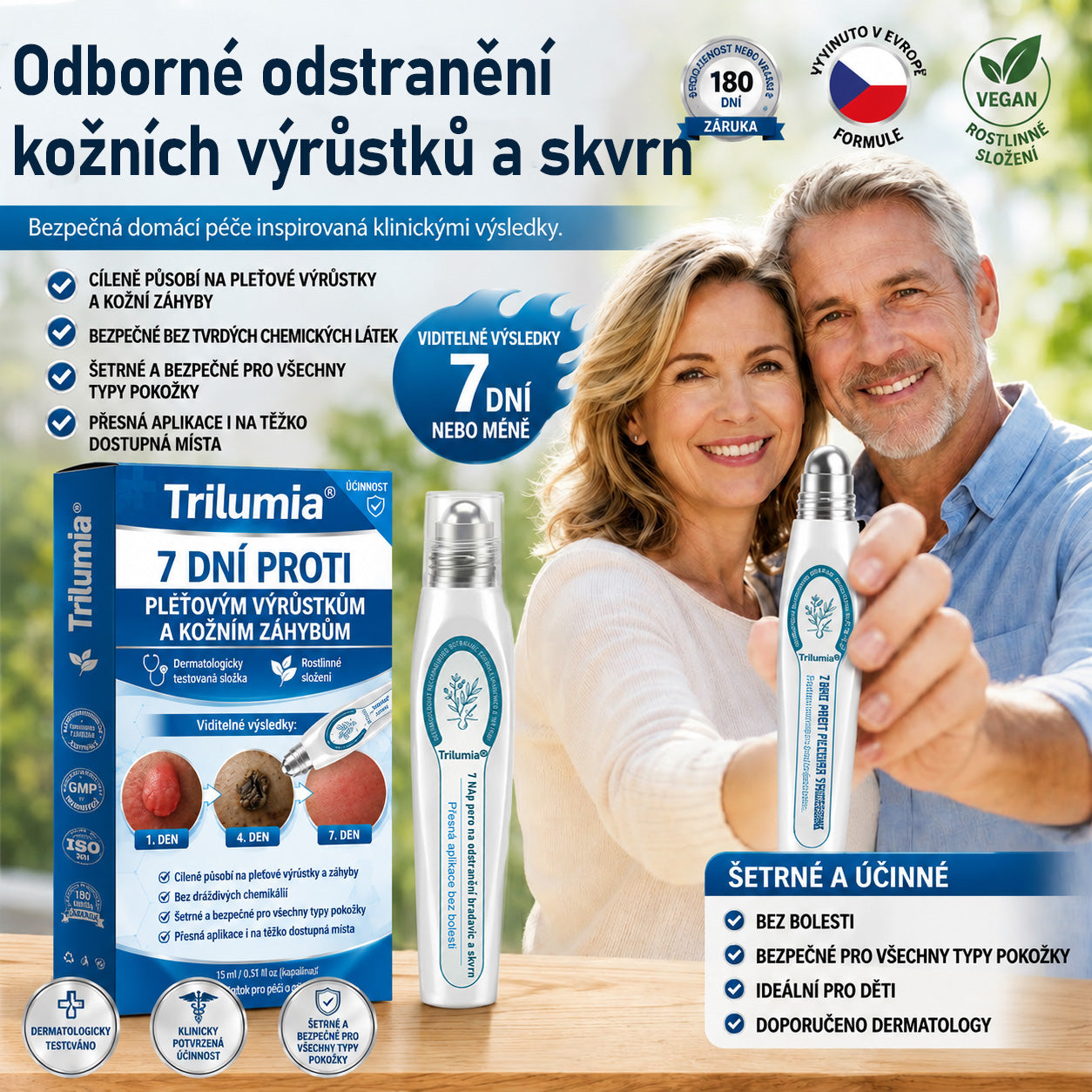 𝑻𝒓𝒊𝒍𝒖𝒎𝒊𝒂®💎🍃 Prémiový roller | 🔬 Na odstranění bradavic, znamének a výrůstků 🇨🇿