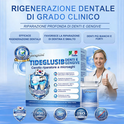 🦷 Dì Addio a Sensibilità e Fastidi! 🐠🐠GаrаgеLіnе® Tideglusib Strisce Orali – Riparazione Rapida per Denti e Gengive