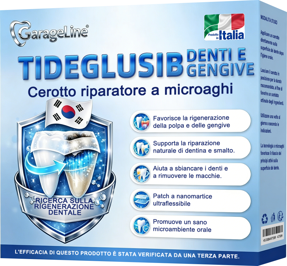 🦷 Dì Addio a Sensibilità e Fastidi! 🐠🐠GаrаgеLіnе® Tideglusib Strisce Orali – Riparazione Rapida per Denti e Gengive