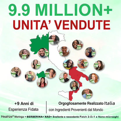 【Offerta ultimo giorno – 80% di sconto】👨🏻‍🤝‍👩🏻🏥🧍‍♀️👩𝐻𝑒𝑎𝑙𝑟𝑖𝑧𝑒® Moringa · Berberina × NAD⁺ 10-in-1 Advanced Nano Microneedle Patch ✨ 7 cerotti per confezione · Fornitura per una settimana