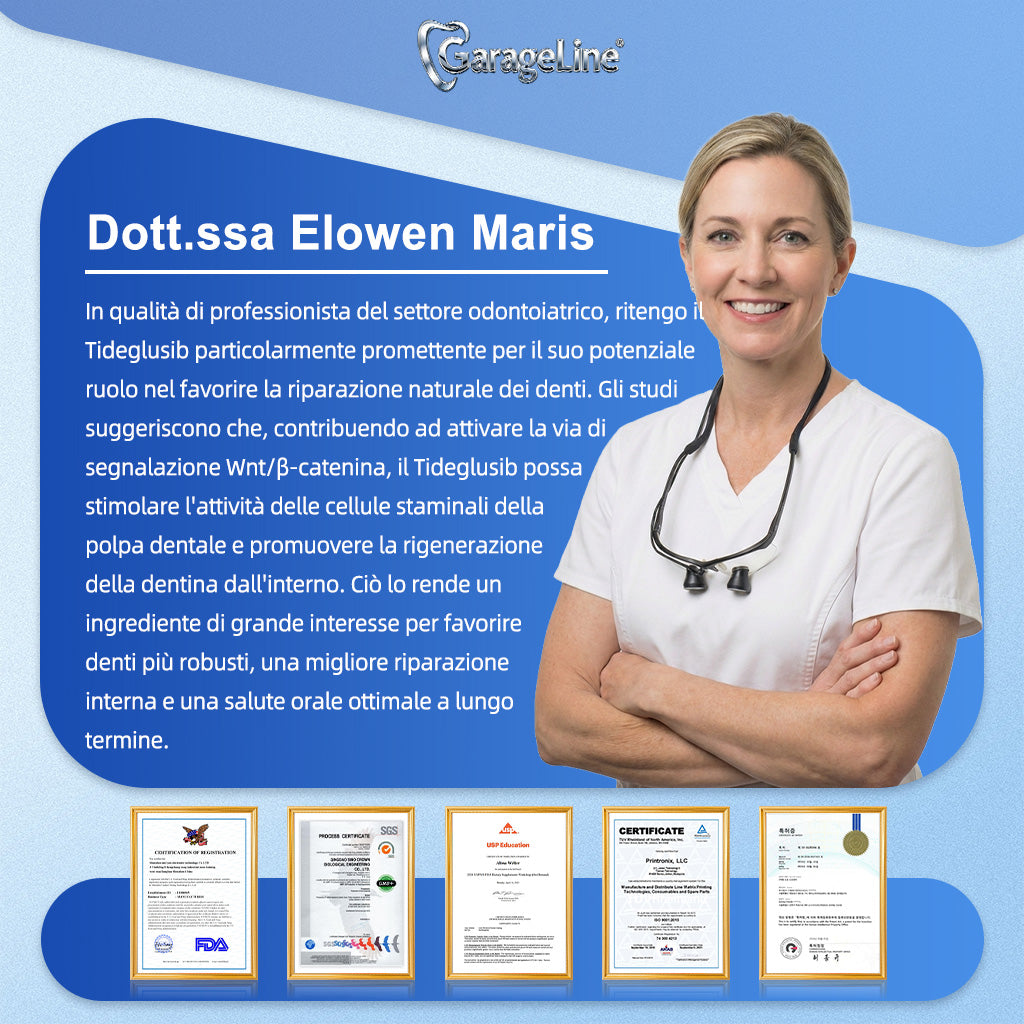 🦷 Dì Addio a Sensibilità e Fastidi! 🐠🐠GаrаgеLіnе® Tideglusib Strisce Orali – Riparazione Rapida per Denti e Gengive