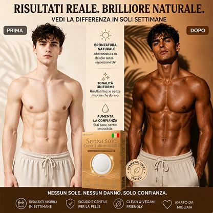 👉𝐒𝐭𝐨𝐫𝐞 𝐔𝐟𝐟𝐢𝐜𝐢𝐚𝐥𝐞 | ☀️Turonu® Cerotto Autoabbronzante Transdermico⭐ — Risveglia il tuo naturale color bronzo mediterraneo