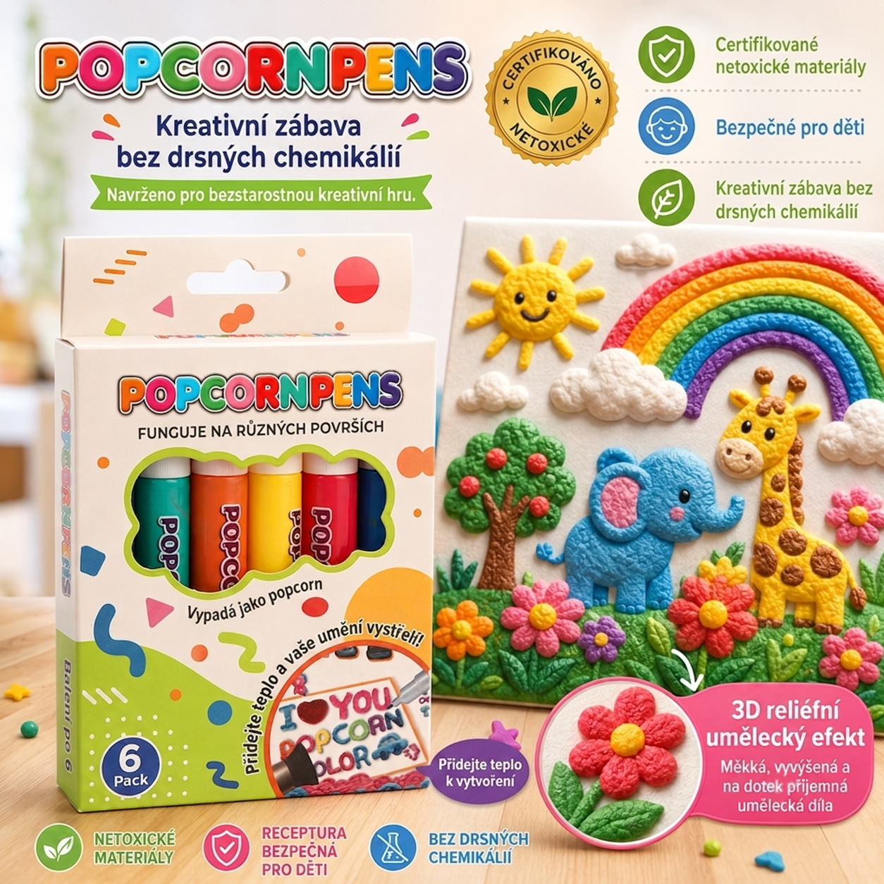 🎨 IEY® 3D 🦕🦕 reliéfní fixy – vytvořte úžasné 3D obrázky, které doslova ožijí! 🔥 Dnes se slevou 50 %
