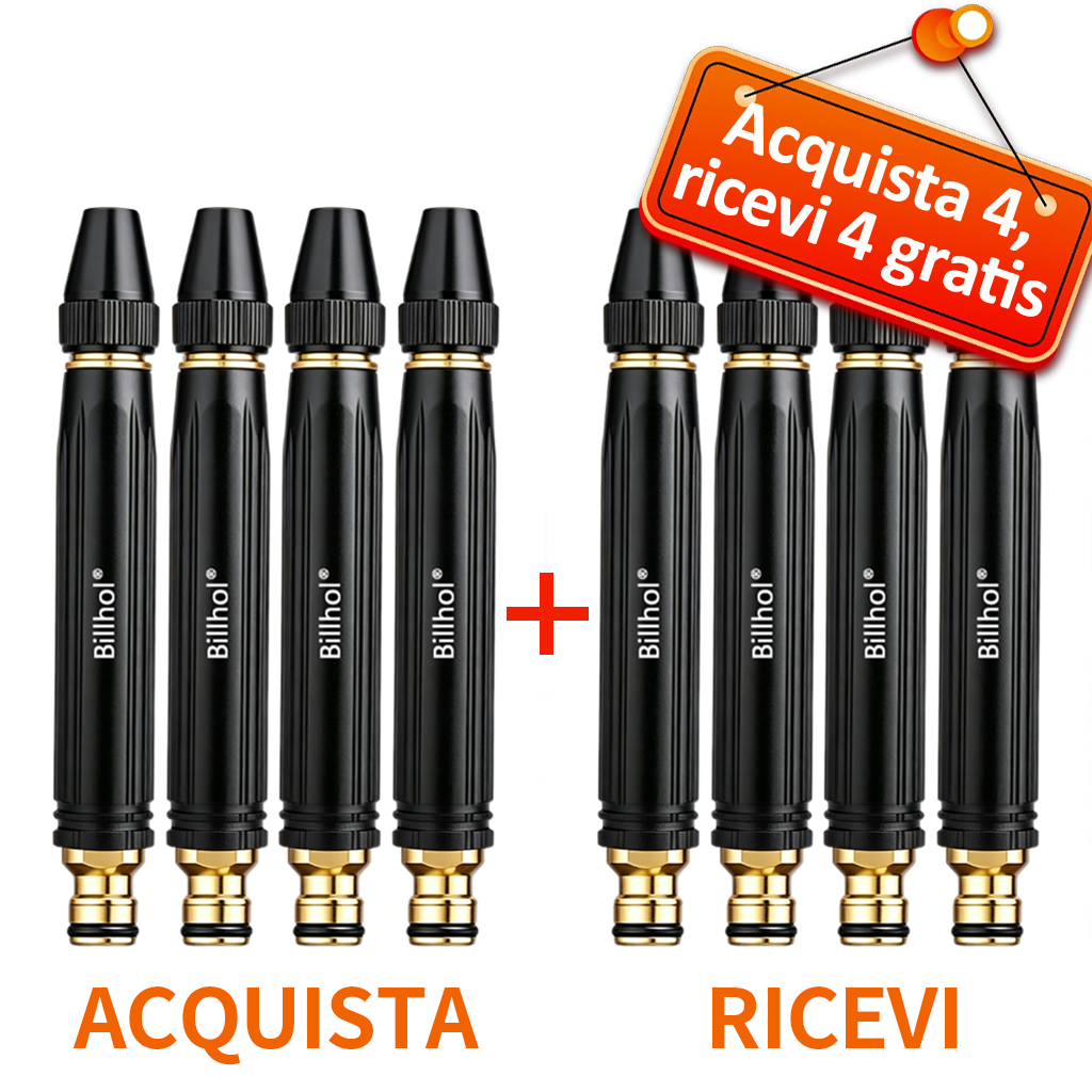 🔥PROMO: Solo 6,25 € l'uno! 💥 Billhol® Pistola ad alta pressione per lavaggio auto, giardino e piante. 🚿🚗