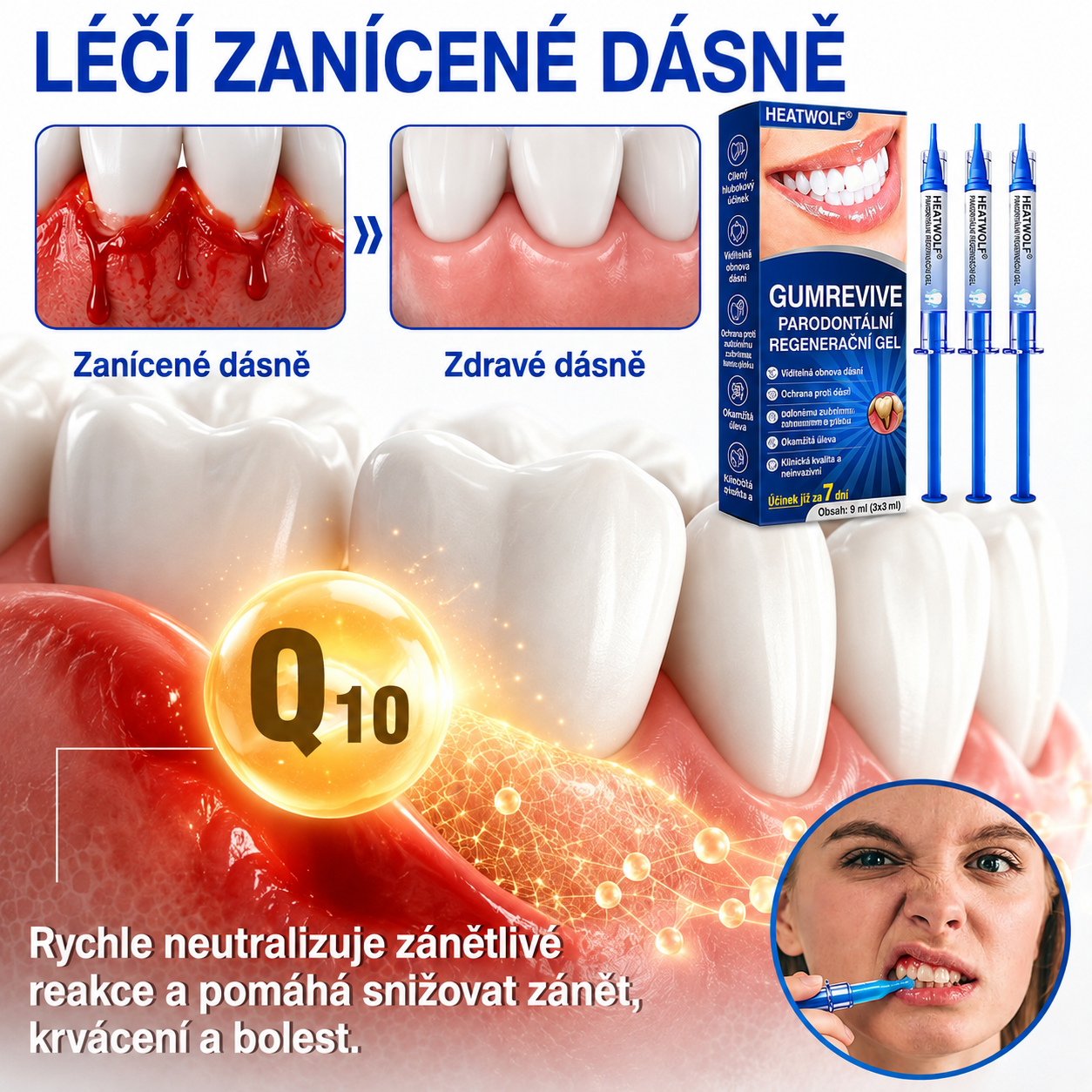 🩵🇨🇿 HEATWOLF® 🦷 GumRevive parodontální opravný gel🧇