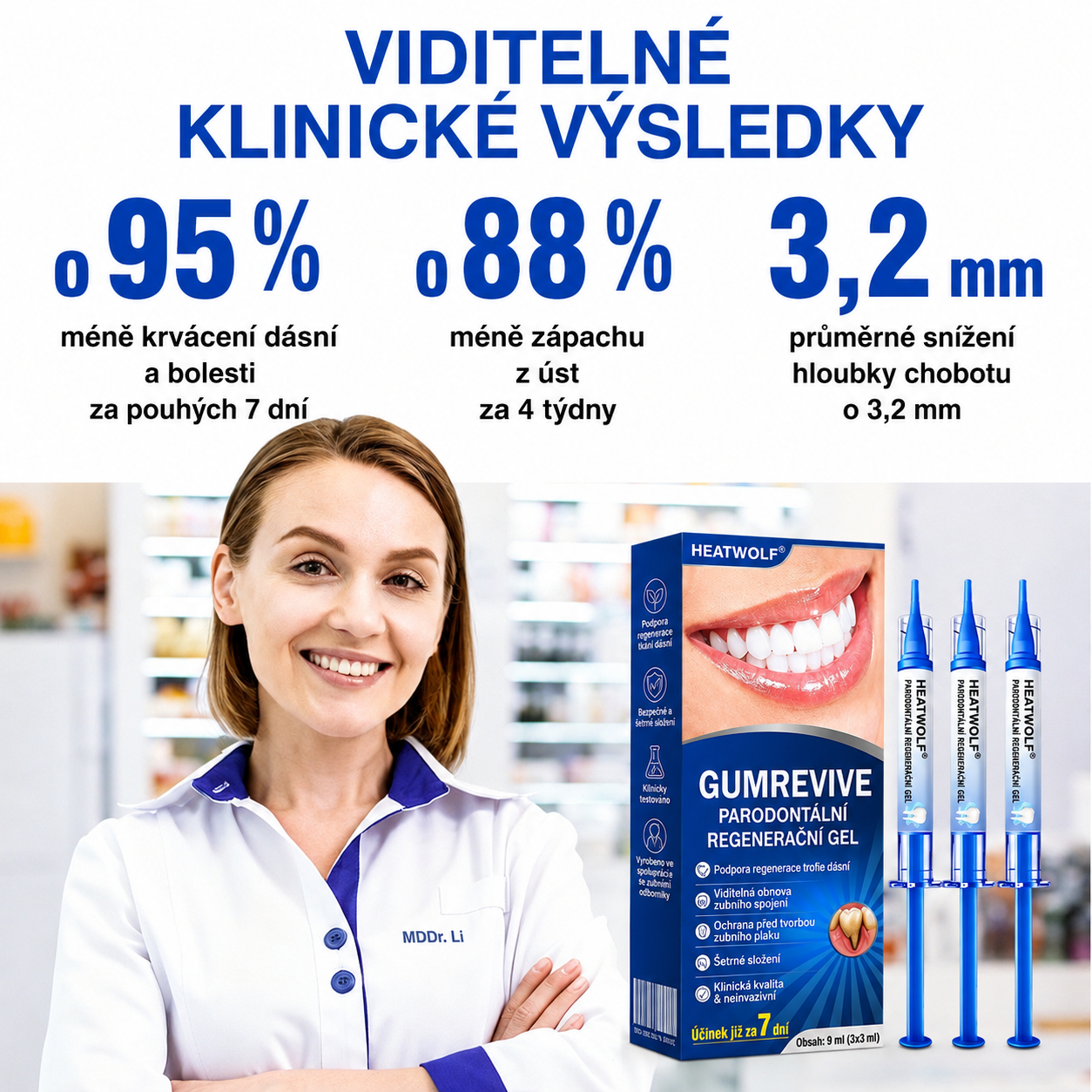 🩵🇨🇿 HEATWOLF® 🦷 GumRevive parodontální opravný gel🧇