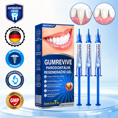 🩵🇨🇿 HEATWOLF® 🦷 GumRevive parodontální opravný gel🧇