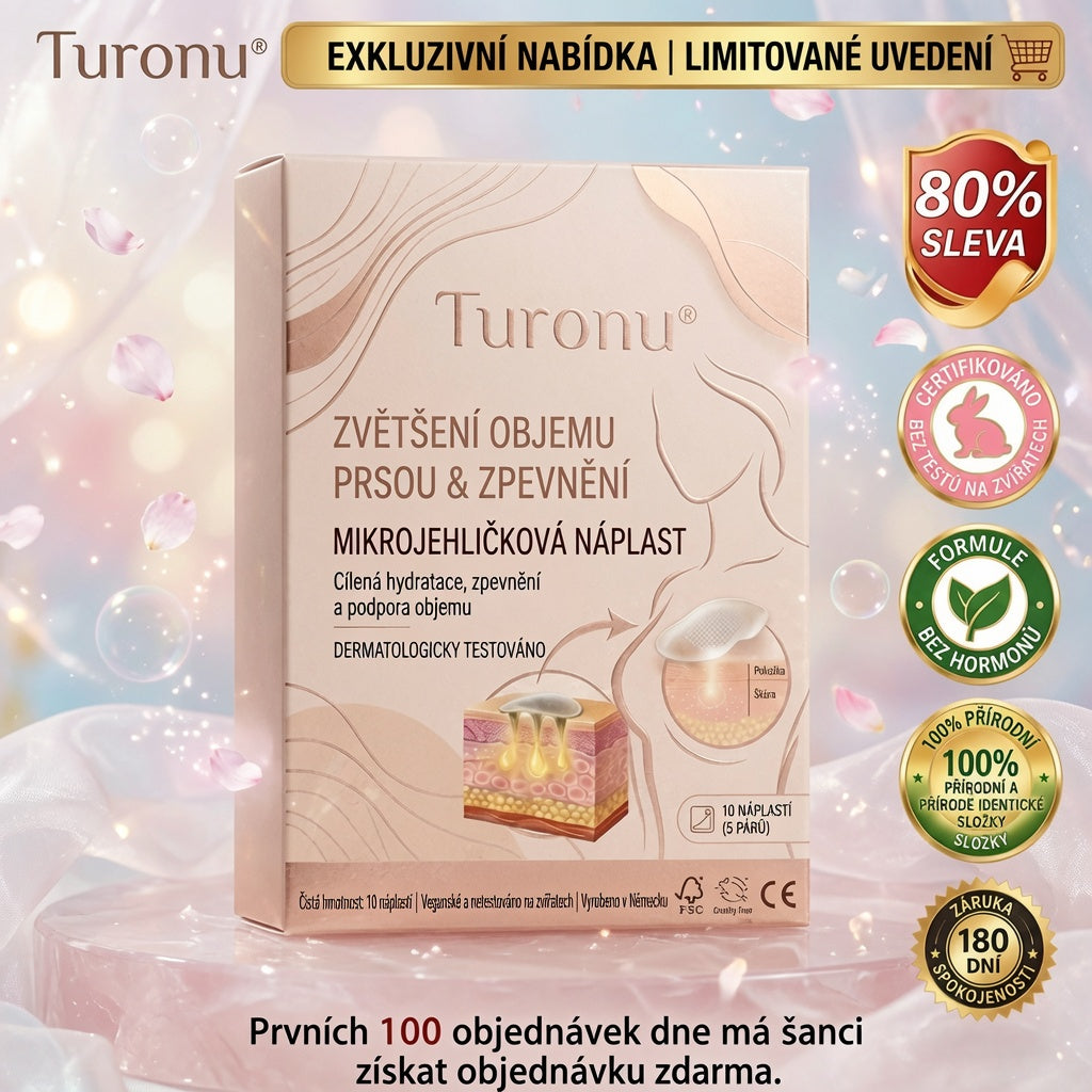 ✨Turonu® 🥰 Pokročilá Nano-Mikrojehličková Náplast pro Cílené Zvětšení Poprsí🧪🇨🇿